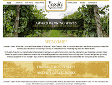 Tablet Screenshot of josephsestatewines.com